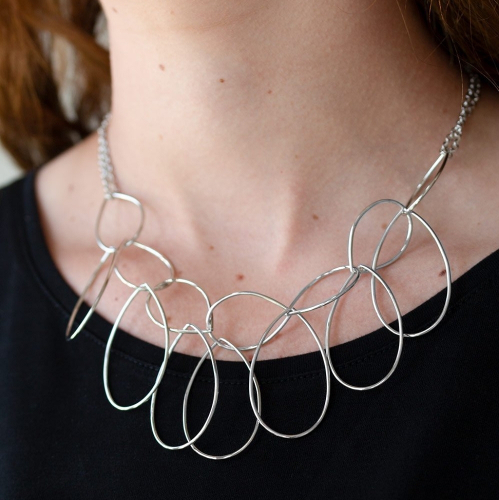 Paparazzi Top-TEAR Fashion Silver Necklace Set